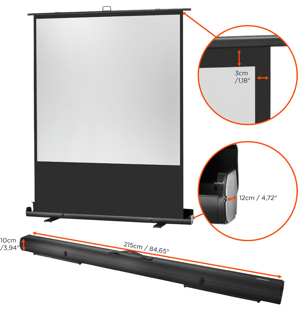 celexon screen Ultramobil Plus Professional - 1:1 - BM 200 x 200 - front projection