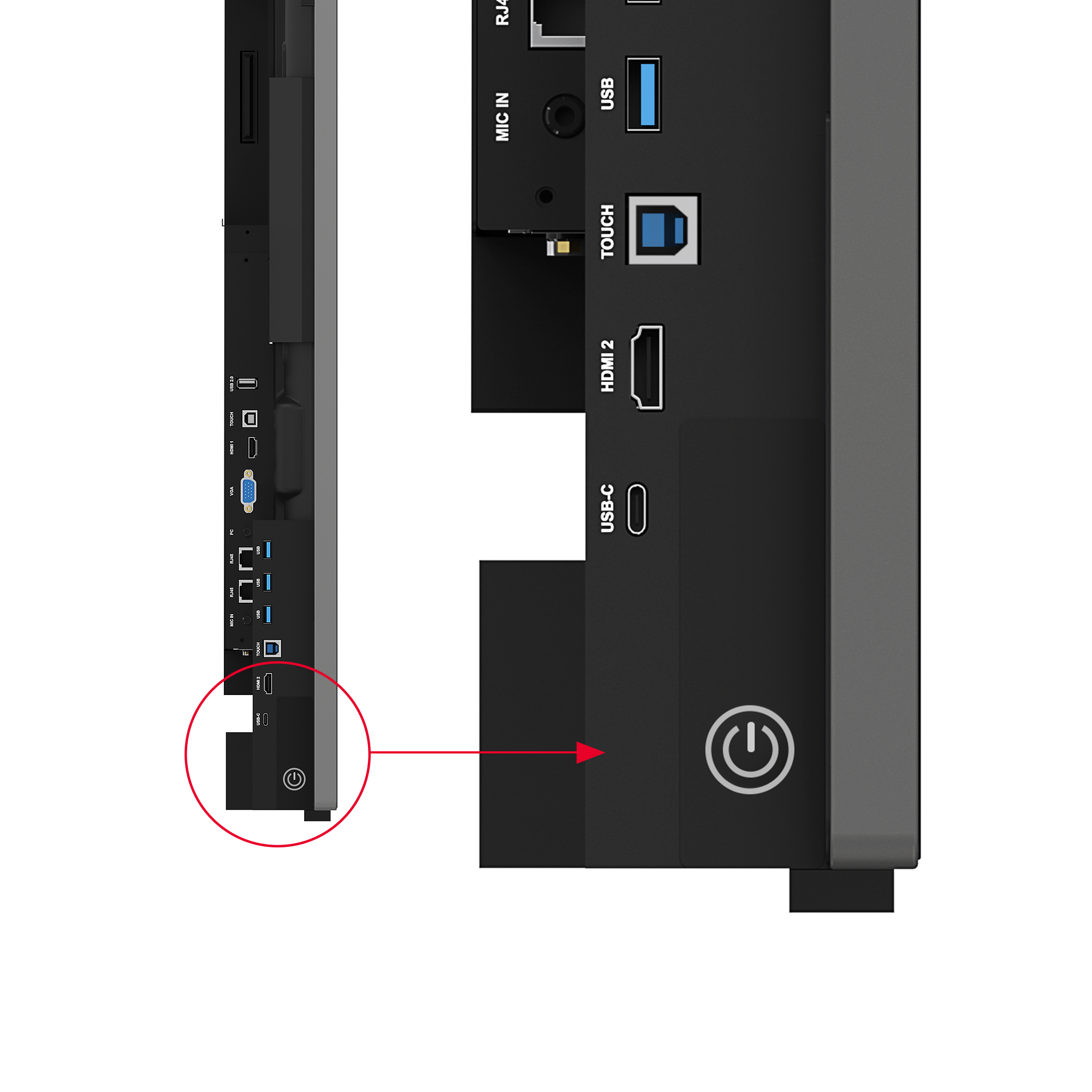 Kindermann TD-4065 - 65 Zoll - 600 cd/m² - 4K - Ultra-HD - 3840x2160 Pixel - 10 Punkt PCAP - Touchdisplay - Face Up geeignet
