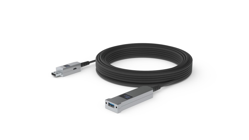 Huddly USB-Kabel Typ A (M) auf USB Typ A (W) - AOC-Verlängerungskabel - 10,0m - Schwarz