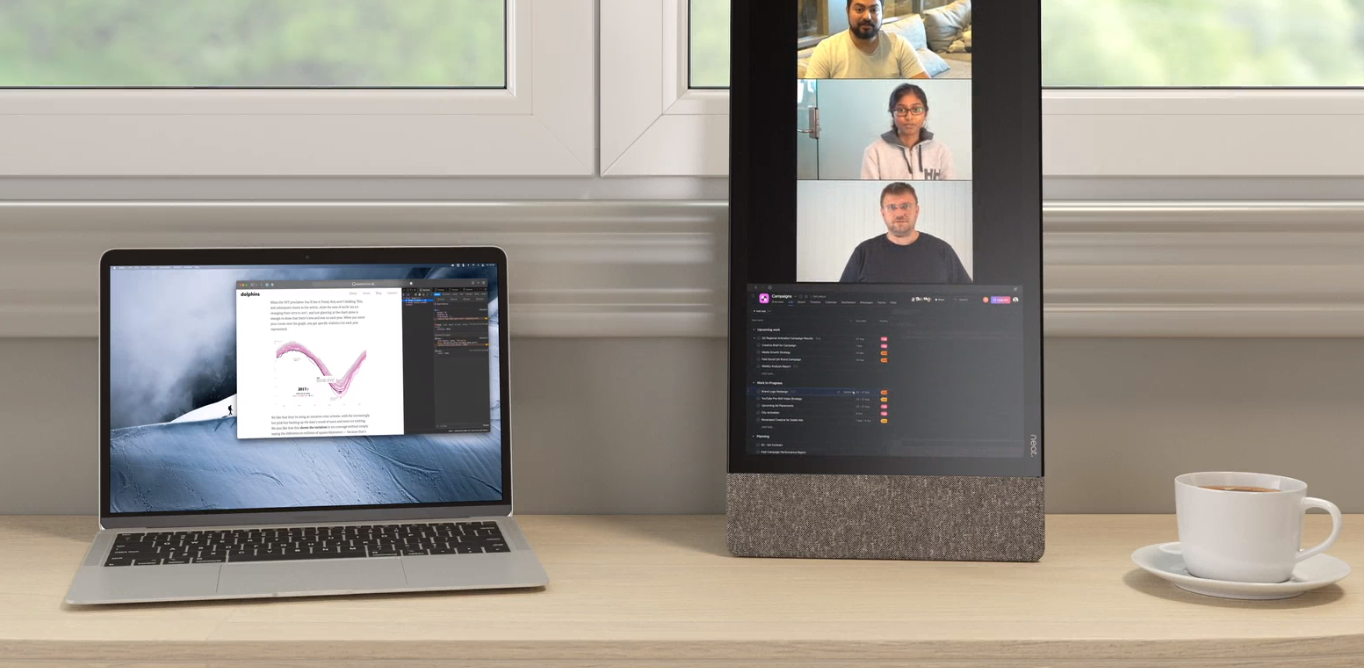 Neat Frame for Microsoft Teams and Zoom - 15,6 Zoll All-in-One-Videokonferengerät mit Tischstandfuß - für Huddle Rooms und Home-Office