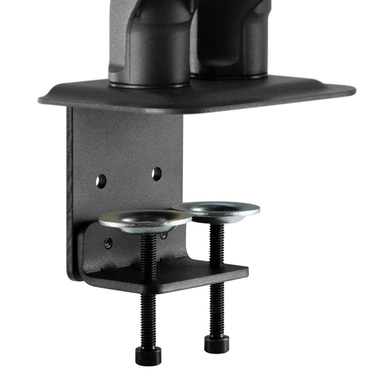 Hagor Easy Flex Dual - vollbewegliche Tischhalterung - 17-27 Zoll - 2-7 kg - VESA 100x100mm - Schwarz