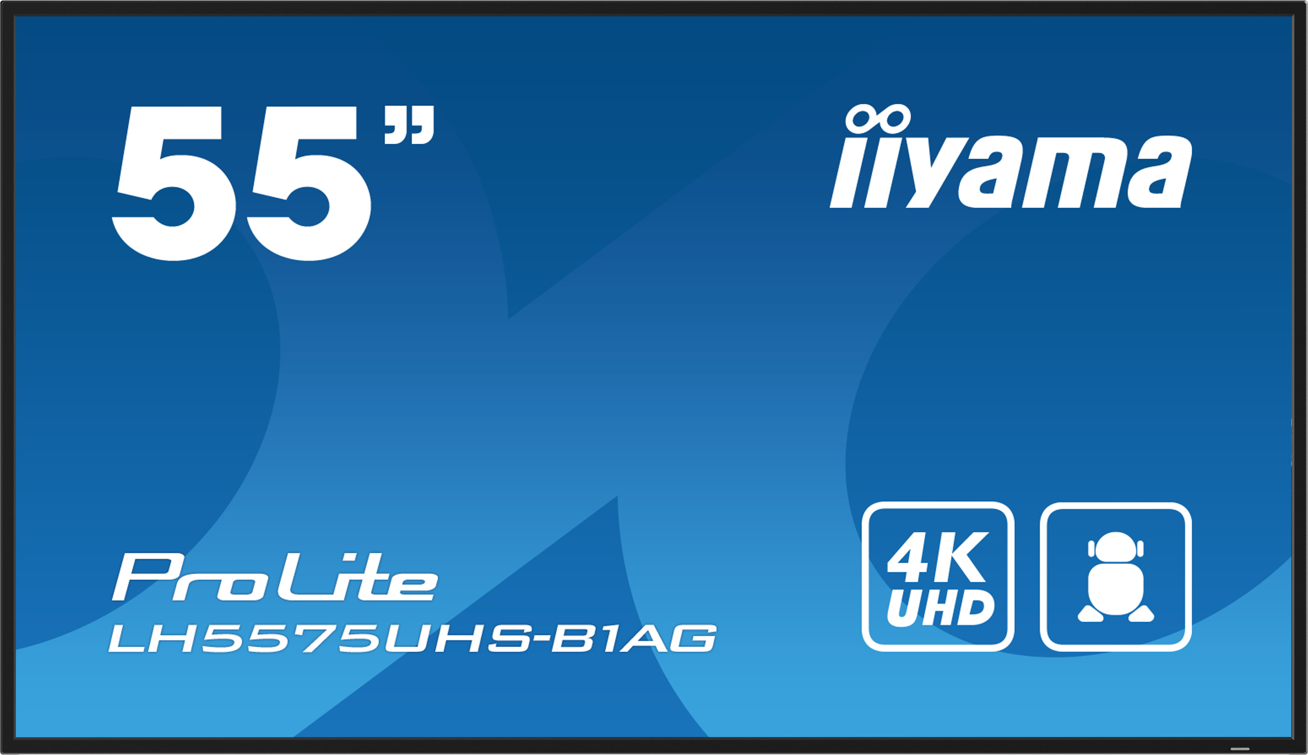 iiyama ProLite LH5575UHS-B1AG - 55 inch - 500 cd/m² - 4K - Ultra-HD - 3840x2160 pixels - 24/7 - Android - Display - Black