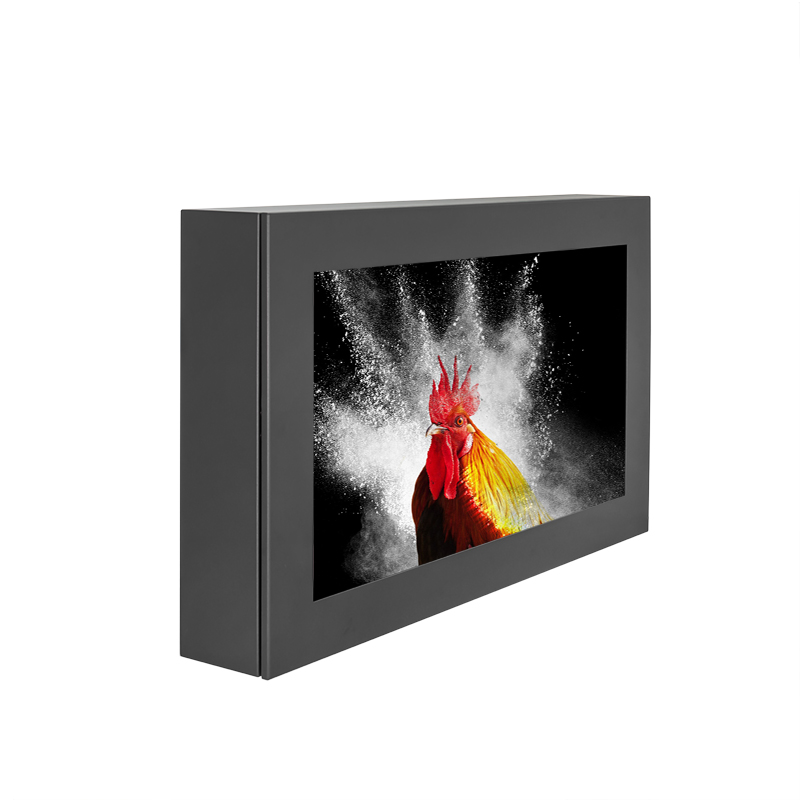 Hagor ScreenOut® Pro XXL Landscape - 75 inch - outdoor protective housing for wall mounting - incl. heating &amp; HQ ventilation - black