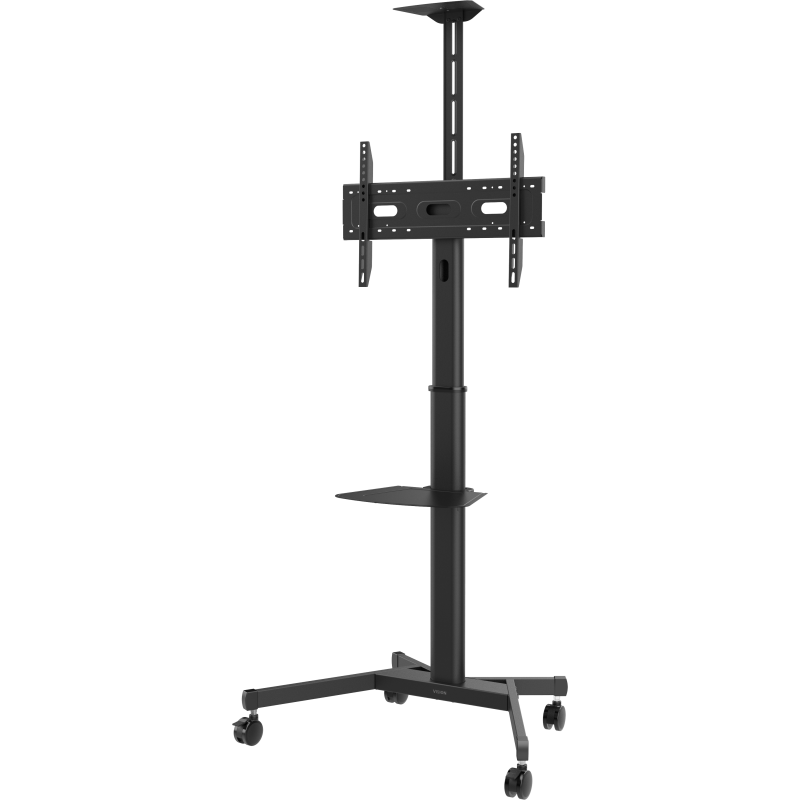 Vision VFM-F19 - höhenverstellbarer Rollwagen - Displayaufnahme drehbar -  31-80 Zoll - VESA 600x400mm - bis 50kg - Schwarz