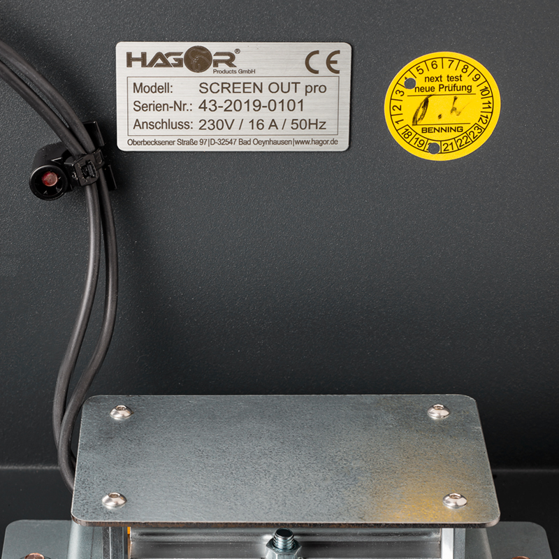 Hagor ScreenOut® Pro-M-Portrait - Outdoorschutzgehäuse inkl. Heizung und HQ-Lüftung - 46-49 Zoll - Dunkelgrau