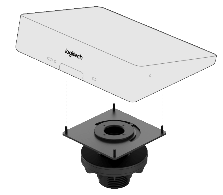 Logitech Tap table mount - swivel - with cable management