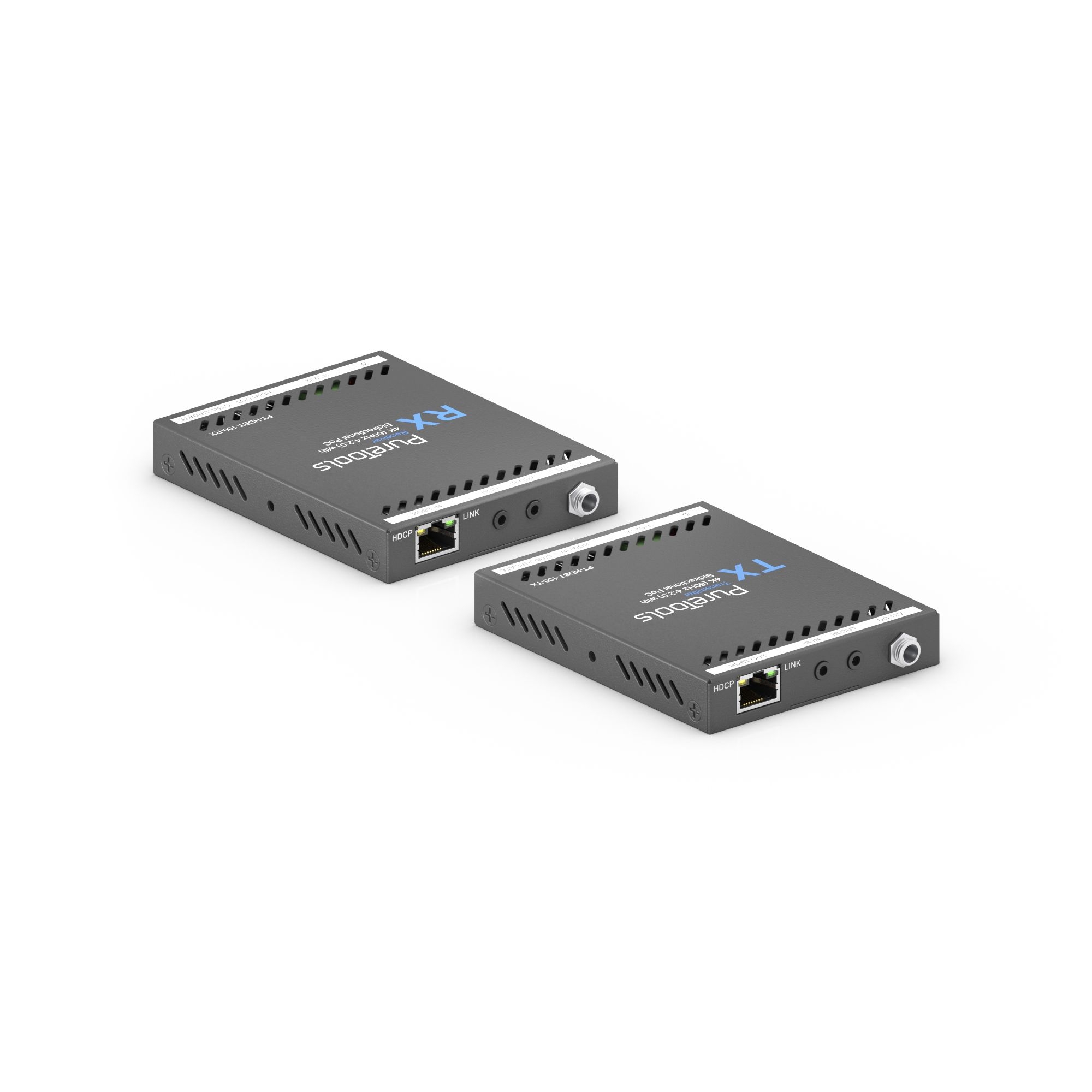 PureTools PT-HDBT-100 - HDBaseT Extender Set - 4K (60Hz 4:2:0) - 40m 4K / 70m 1080p