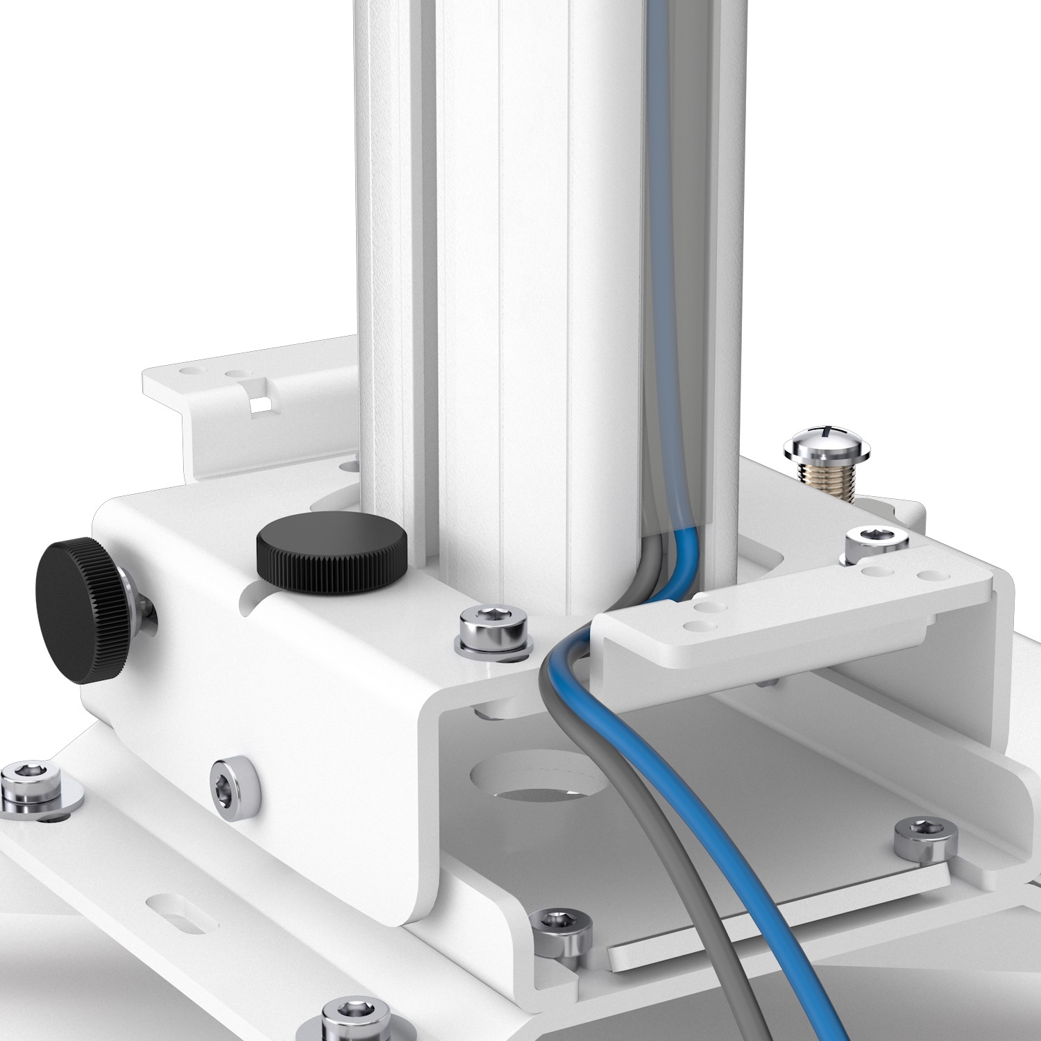 Kindermann Premium MA 60 - Deckenhalterung für Projektor - ausziehbar 39-59 cm - Weiss