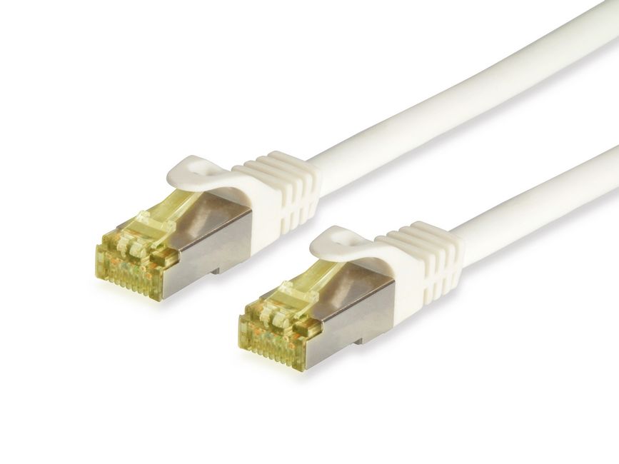 EQUIP 605716 Patchkabel CAT6A/CAT7 - S/FTP - PIMF - LSOH - 10 m - Weiß