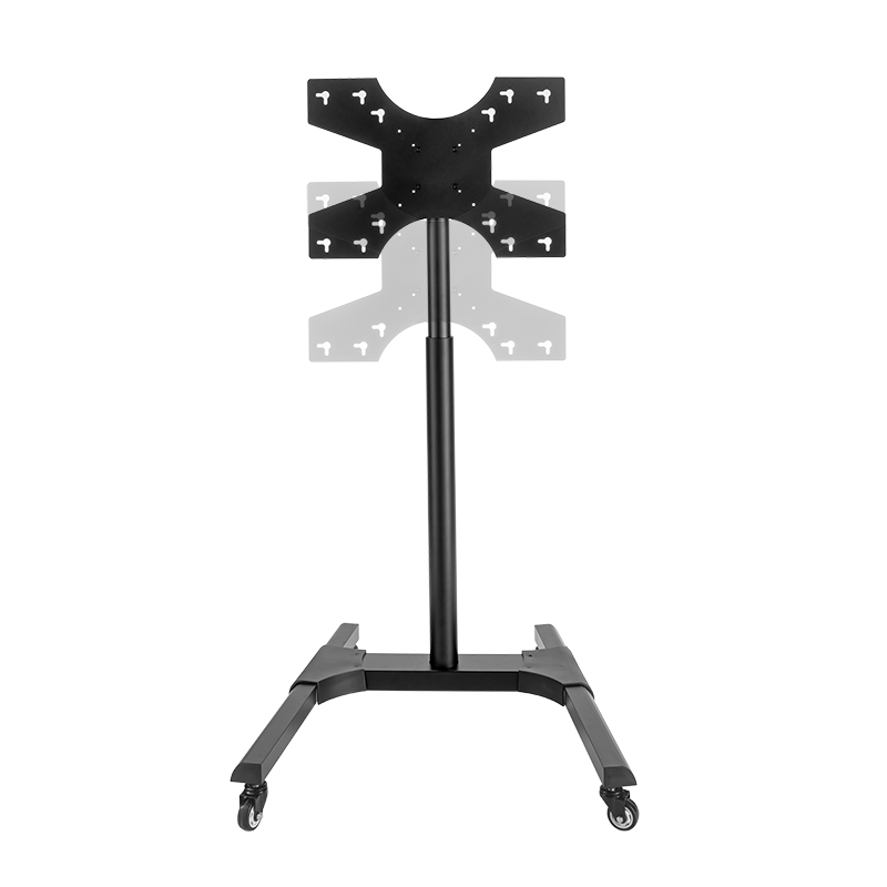 Hagor Braclabs-Stand Mobile - height adjustable trolley - for displays 32-55 inch - VESA 600x400mm - up to 35kg - Landscape / Portrait Black