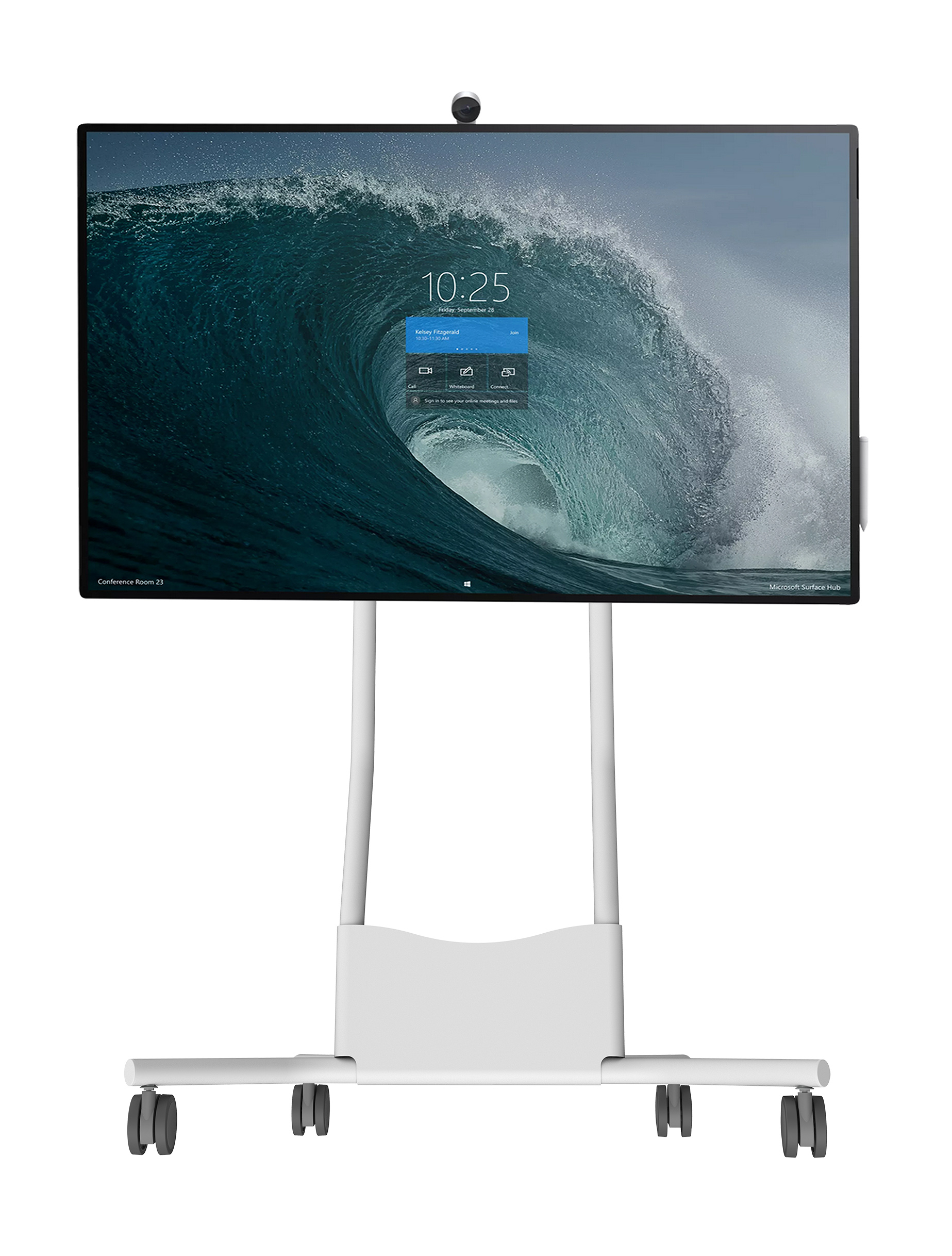 PEERLESS-AV SR560-HUB2 - SmartMount® trolley - suitable for Microsoft® Surface 2S - 50.5 inch - VESA 350x350mm - up to 29.5kg - White