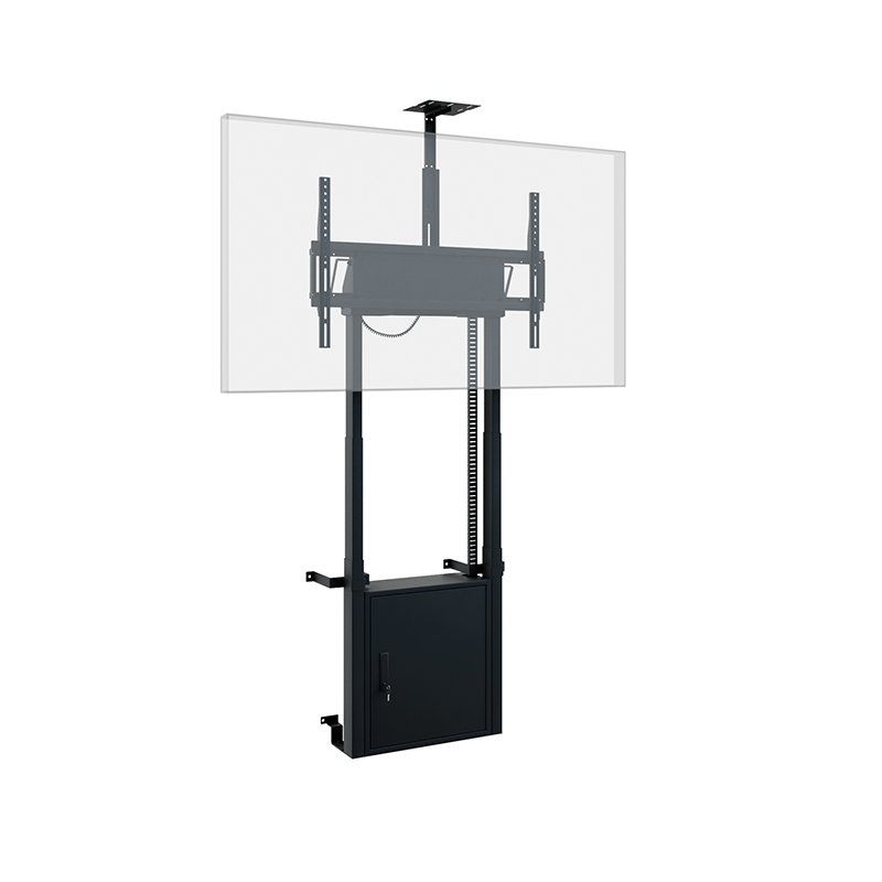 Hagor HP Twin Lift FW-B - electric height adjustable lift system for floor-wall mounting - 55-86 inch - VESA 900x600mm - up to 120kg - Black