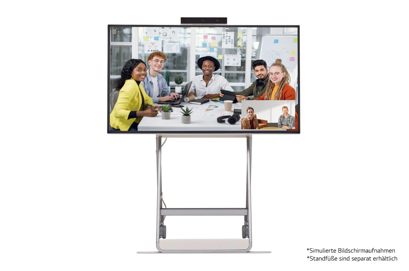 LG 43HT3WJ-B - One:Quick Flex - 43 Zoll digitales Flipchart für smarte Meetings - Windows 10 IOT Enterprise