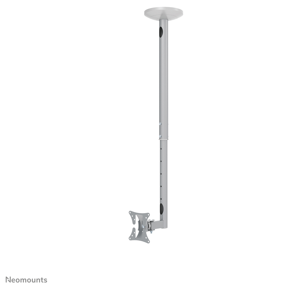 Neomounts FPMA-C050SILVER - adjustable ceiling mount - 10-30 inch - VESA 100x100mm - up to 20kg - silver