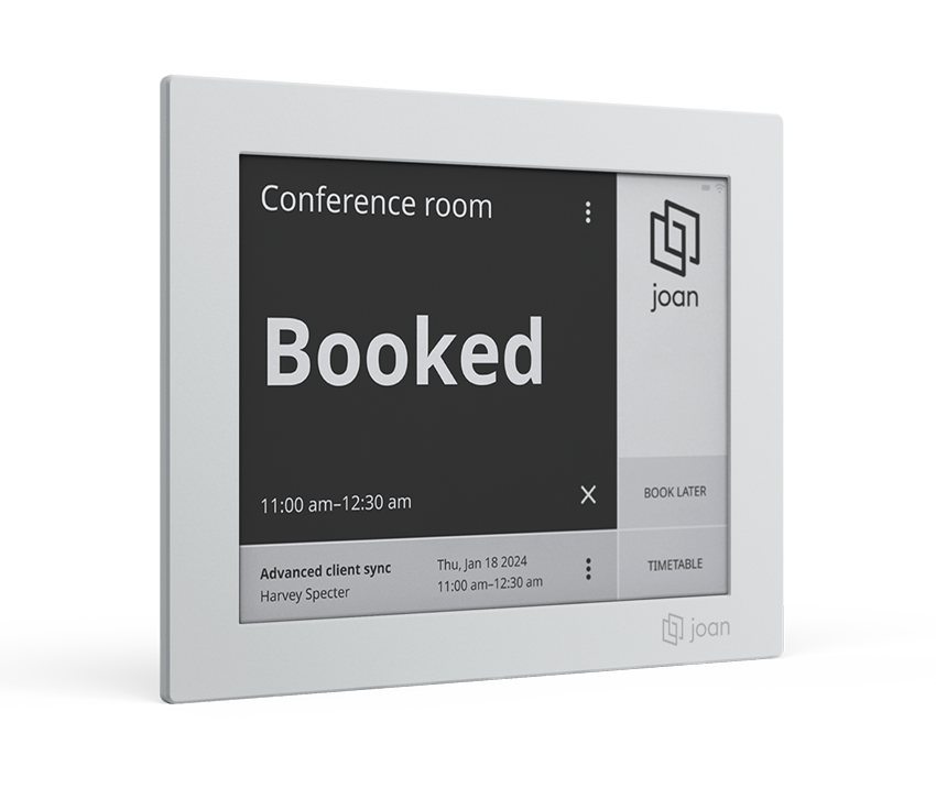 JOAN 6 RE Room booking display - 6 inch E-Ink touch display - wireless - WiFi, Bluetooth - grey