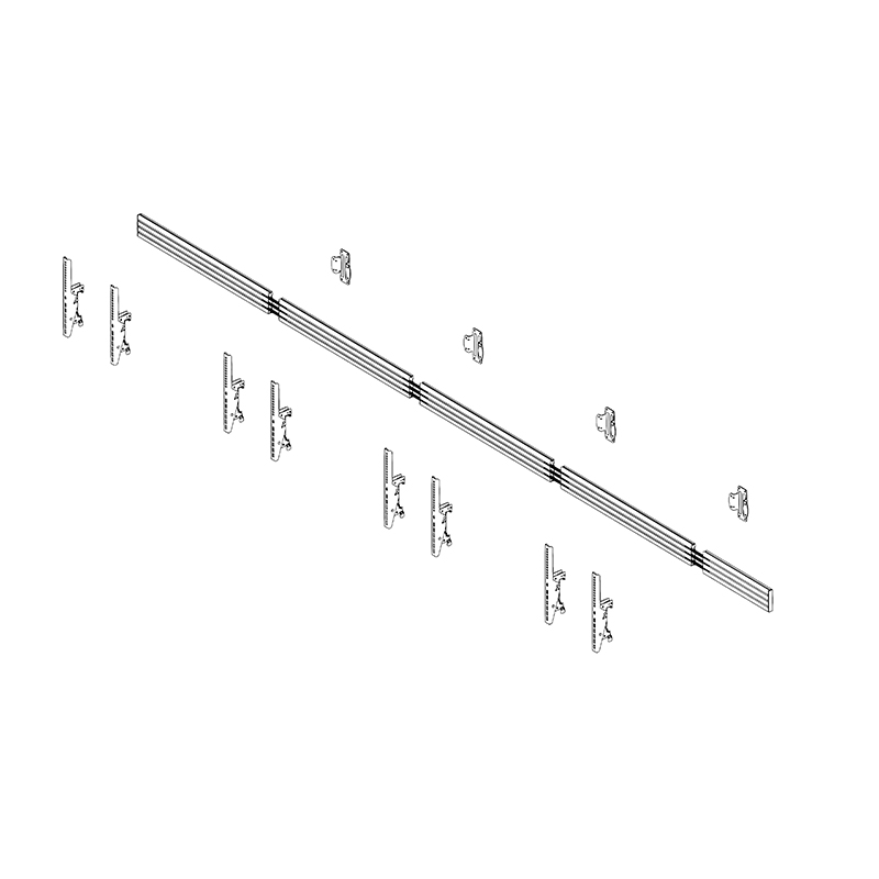 Hagor CPS MENUBOARD W4L - Wandhalterung - 4 x 46-65 Zoll - VESA 600x400mm - bis 200kg - Schwarz