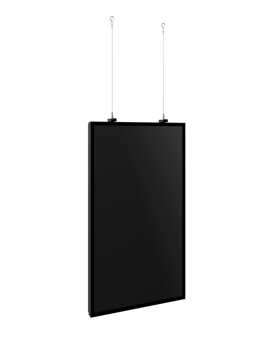 Hagor HP SHF OM55N-S - Drahtseilhalterung zur Deckenmontage - Seillänge max. 5 m - max. 25 kg - passend für Samsung OM55N-S Serie - Schwarz