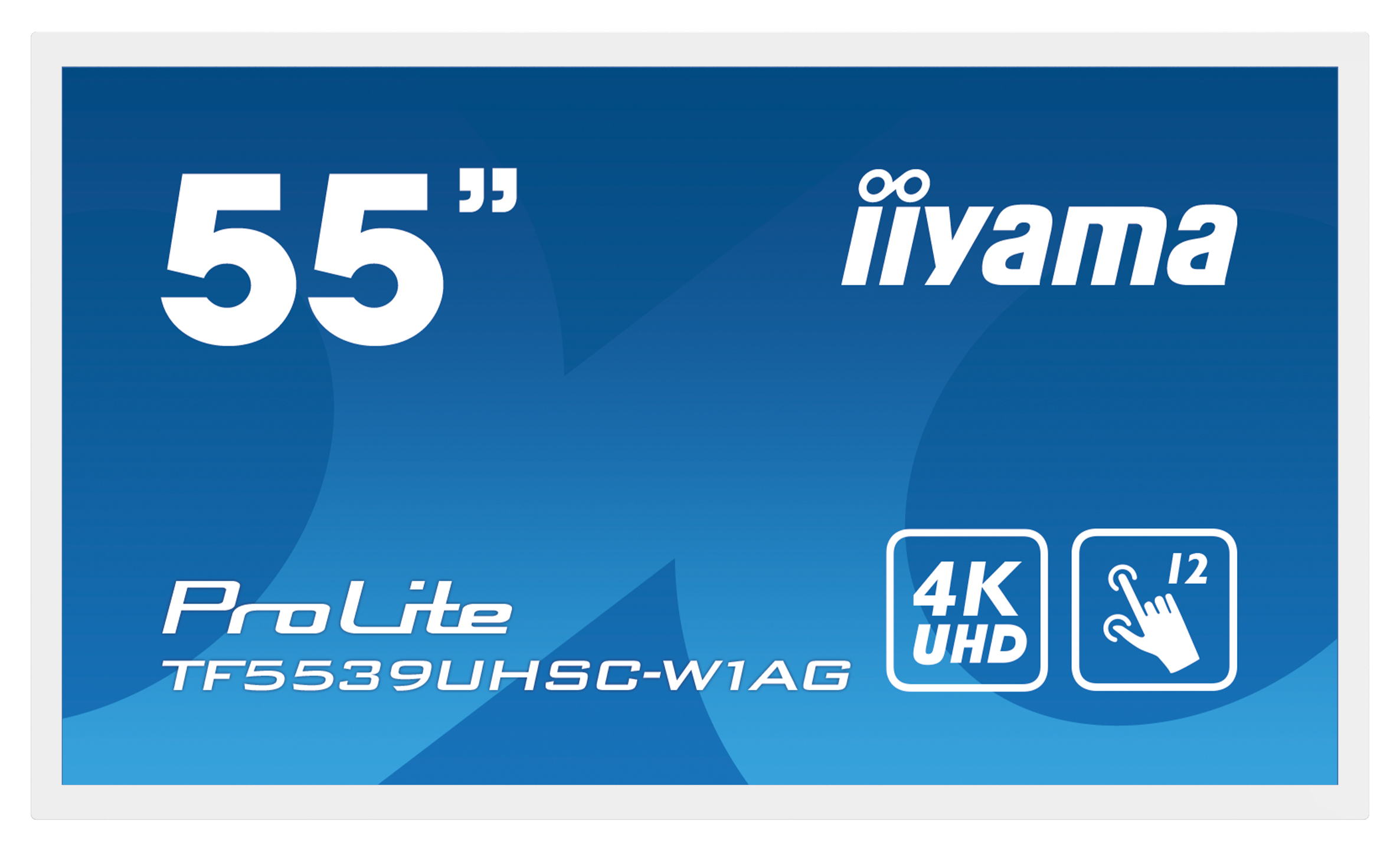 iiyama ProLite TF5539UHSC-W1AG - 55 Zoll - 500 cd/m² - 4K - Ultra-HD - 3840x2160 Pixel - Open Frame - 15 Punkt - Multi Touch Display - Weiß