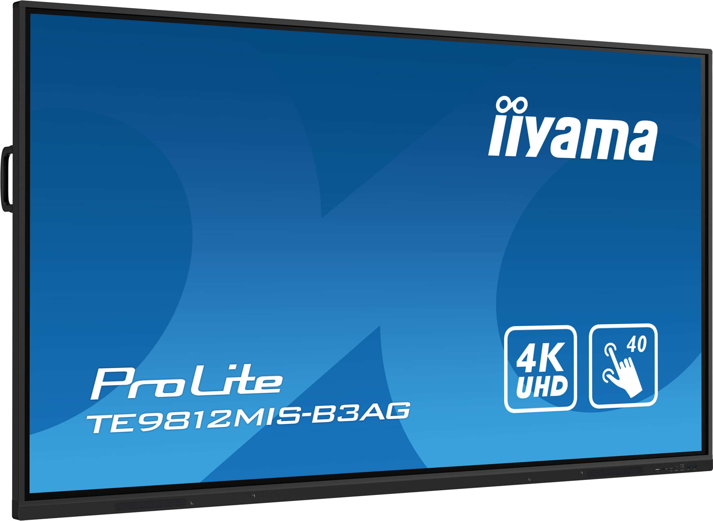 iiyama ProLite TE9812MIS-B3AG - 98 inch - 400 cd/m² - Ultra-HD - 3840x2160 pixels - 40 dot - Touch Display - Black