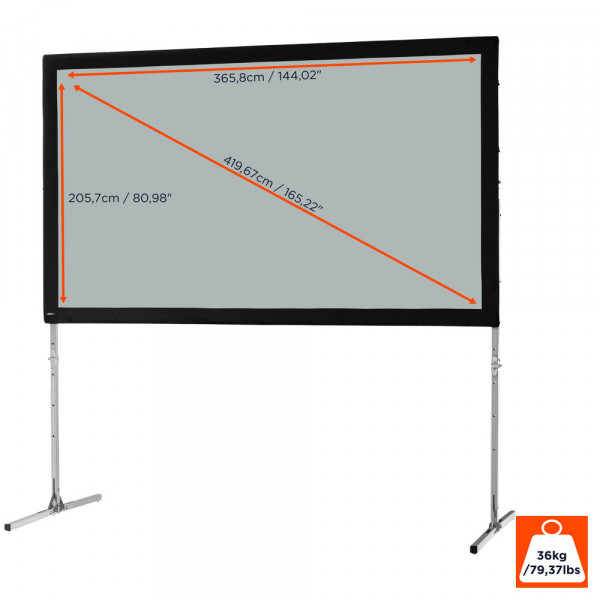 celexon folding frame screen Mobil Expert - 16:9 - BM 366 x 206 - rear projection