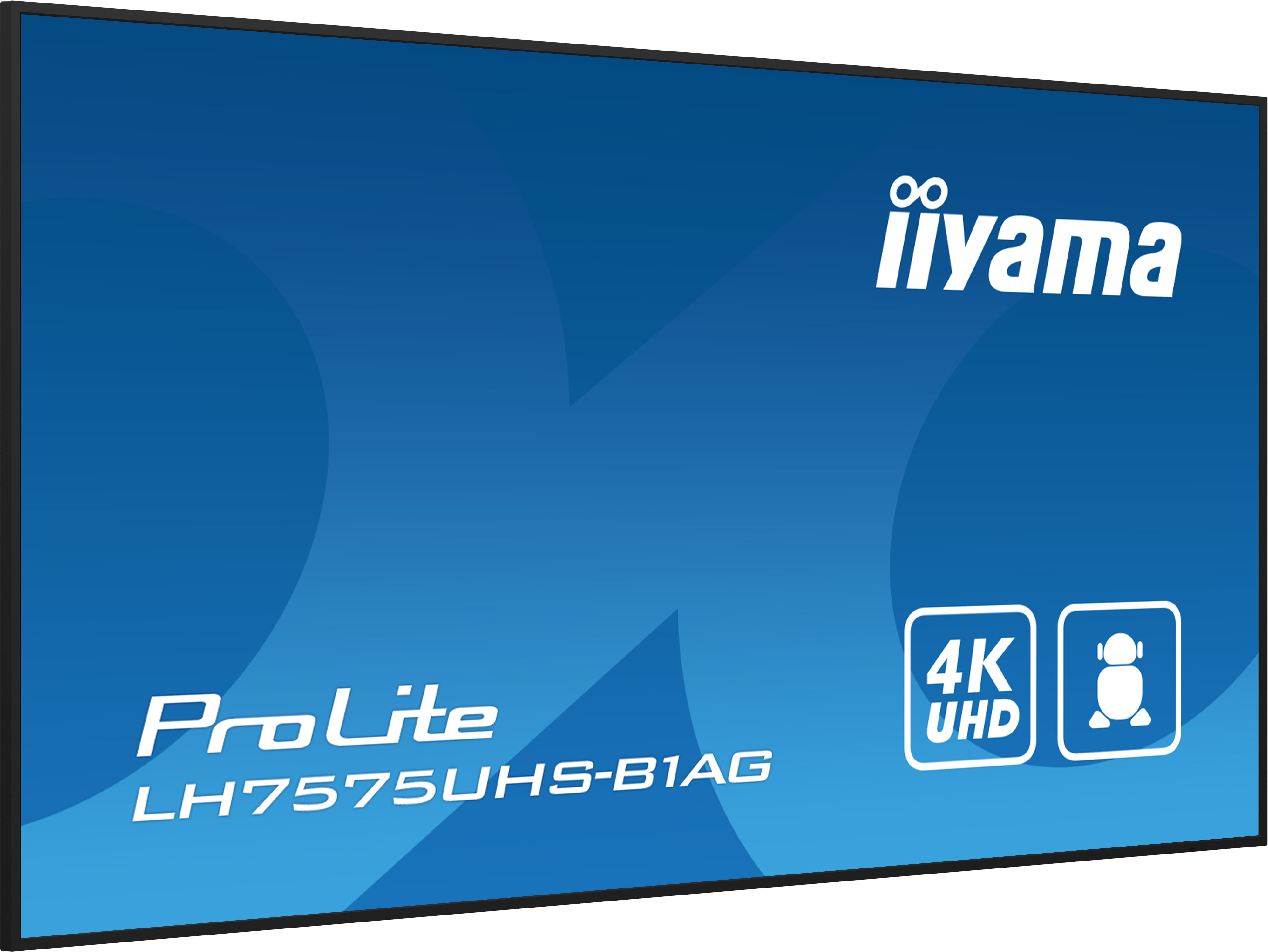 iiyama ProLite LH7575UHS-B1AG - 75 inch - 500 cd/m² - 4K - Ultra-HD - 3840x2160 pixels - 24/7 - Android - Display - Black