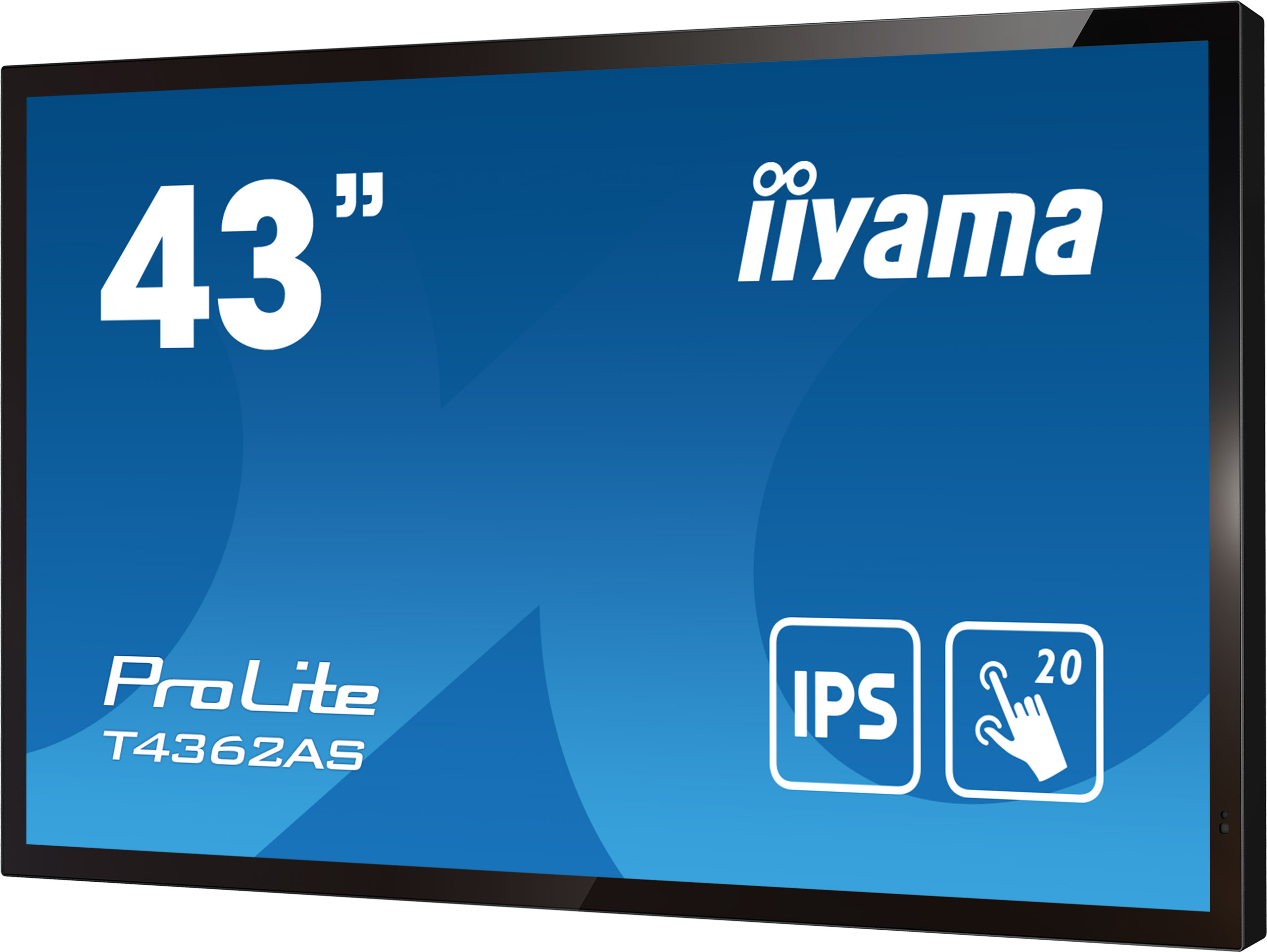 iiyama ProLite T4362AS-B1 - 43 inch - 500 cd/m² - Ultra-HD - 3840x2160 pixel - 24/7 - 20 point - multitouch display - black