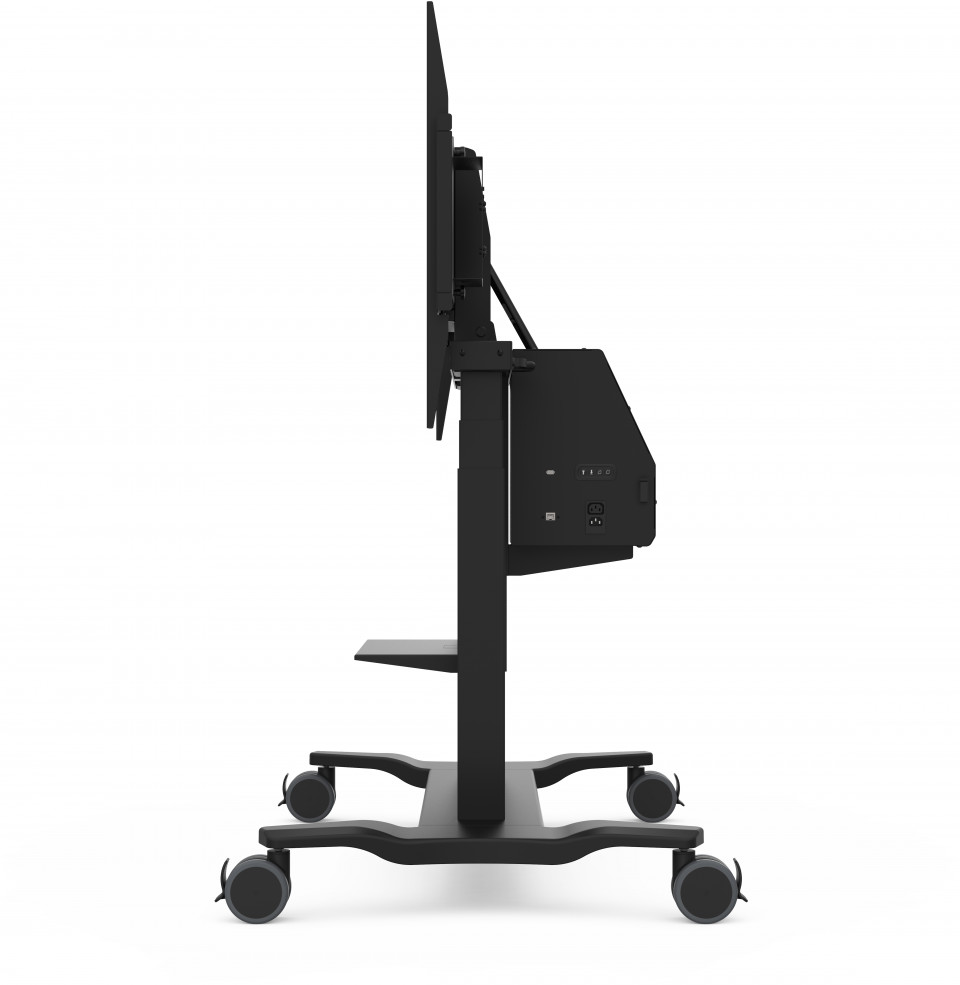 ViewSonic VB-STND-008 - electric height adjustable trolley - mount with tilt function - 65-86 inch - up to 75kg - VESA max. 800x600mm - black