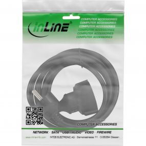 InLine 16407 Earthing contact extension cable - plug / socket - black - 7m - with child safety lock