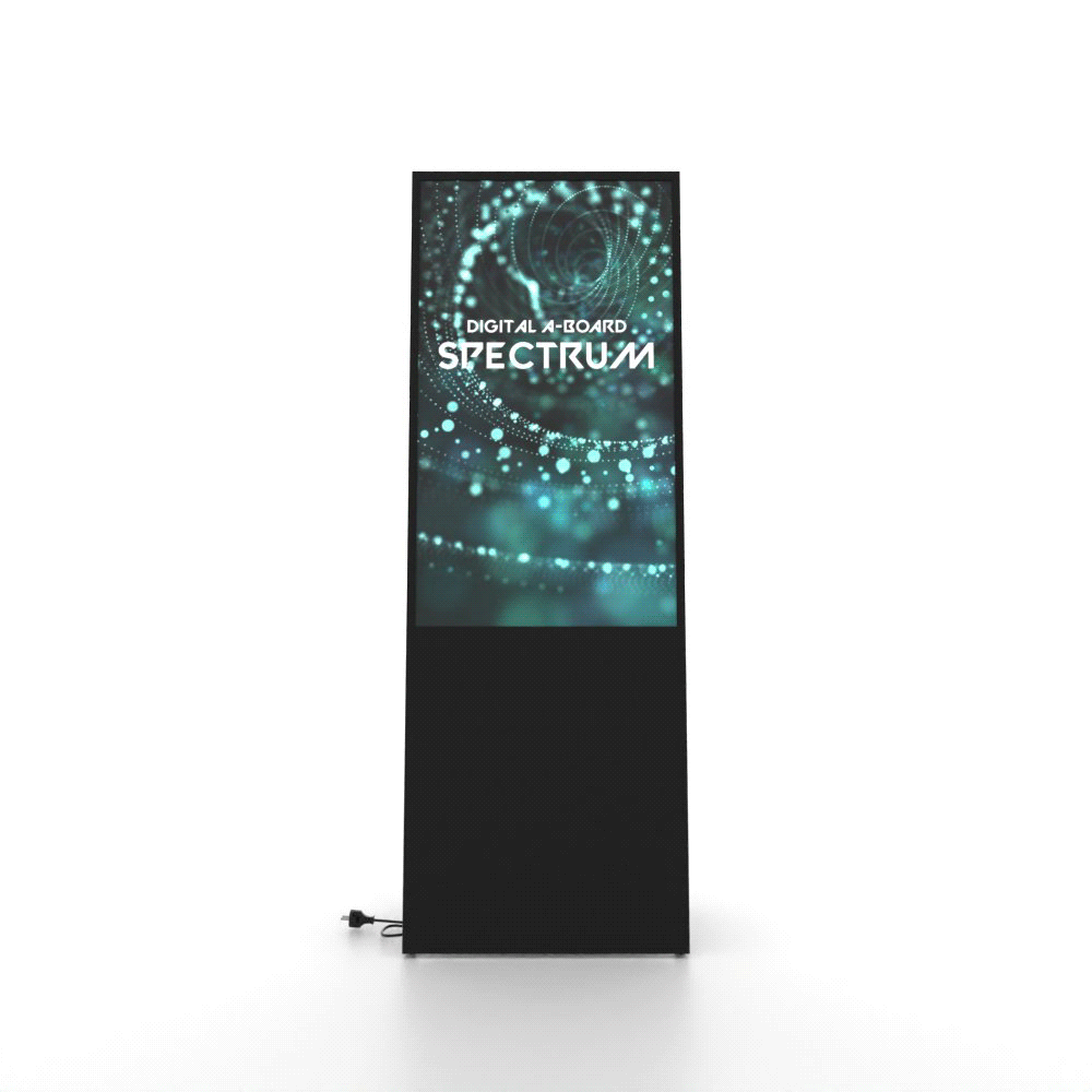 Digital customer stopper Spectrum 43 inch - Samsung QM43C - 500 cd/m² - UHD - 24/7 - Black