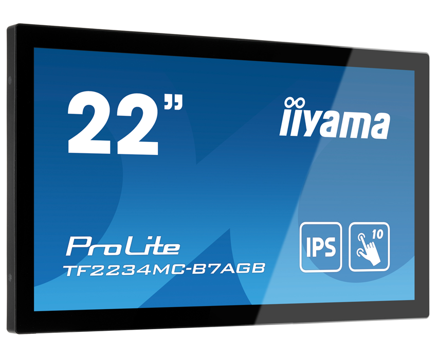 iiyama ProLite TF2234MC-B7AGB - 22 inch - 300 cd/m² - Full-HD - 1920x1080 pixel - Open Frame - 10 point - Touch Display