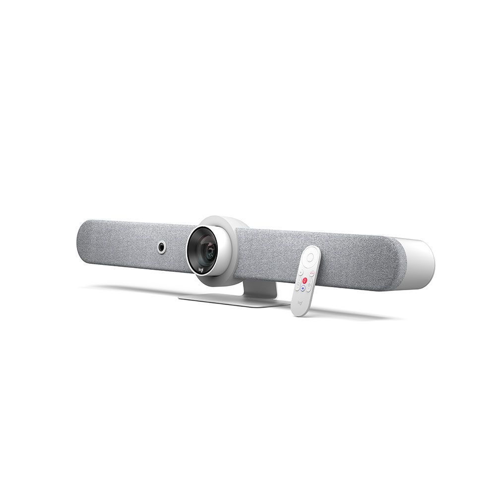 Logitech Rally Bar Mini - All-in-One Videokonferenzkamera für kleine Räume - Weiß