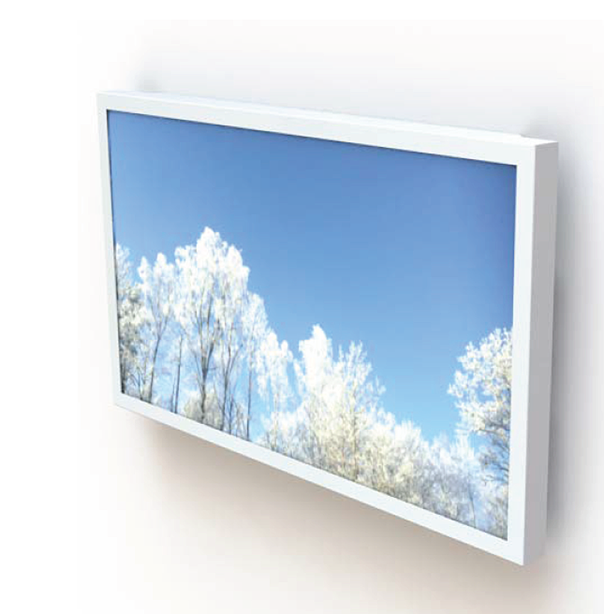 HI-ND WC4312T-0101-10 - Wall Casing Touch - 43 Zoll - Wandgehäuse für Samsung Touch Display QM43B-T - Landscape - Weiß