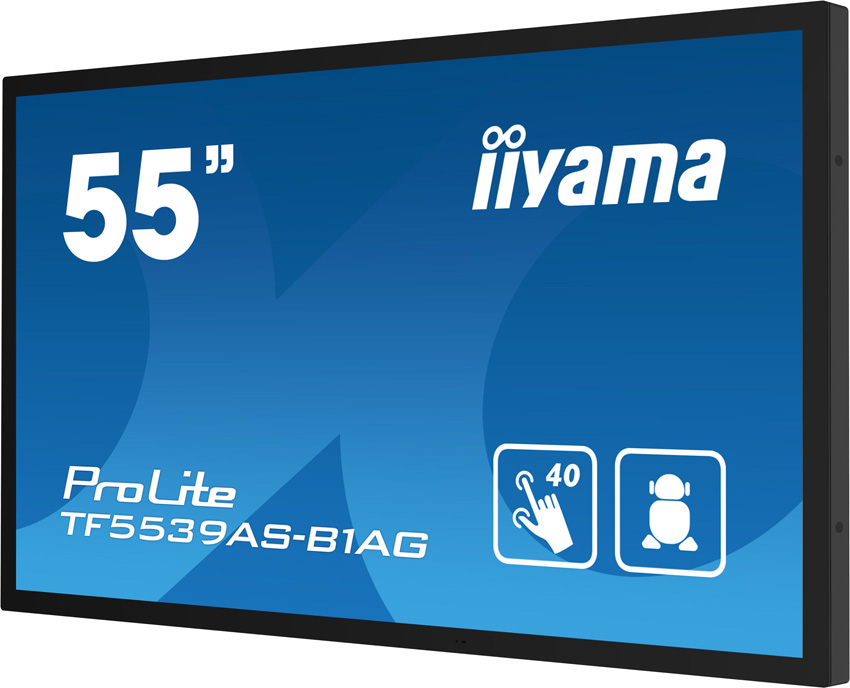 iiyama ProLite TF5539AS-B1AG - 55 inch - 435 cd/m² - 4K - Ultra-HD - 3840 x 2160 pixels - Open Frame - 40 dot - Multi Touch Display 