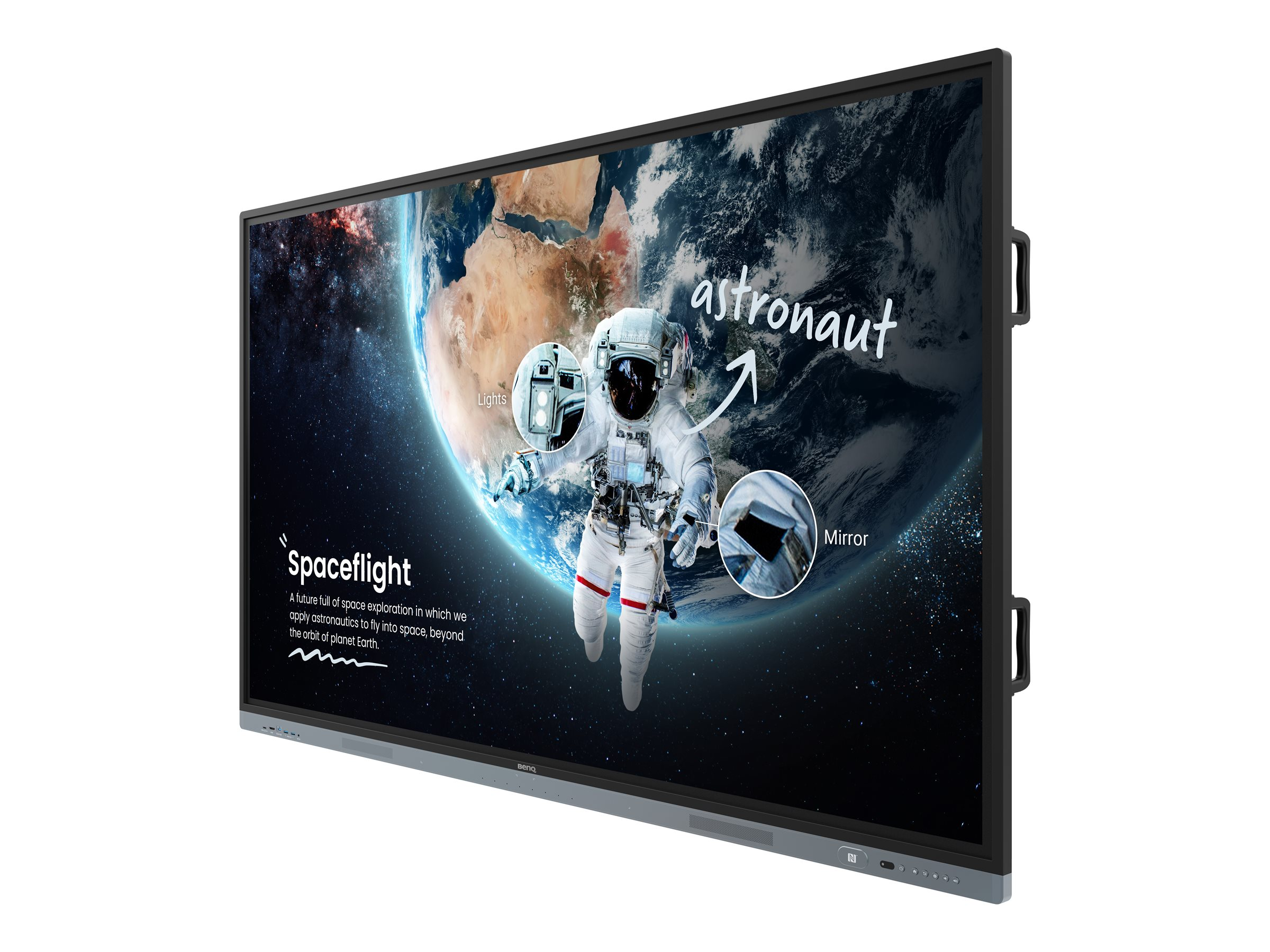 BenQ RM6504 Board Essential - 65 Zoll - 400 cd/m² - Ultra-HD - 3840x2160 - 18/7 - 40 Punkt - EDLA-zertifiziert - Multitouch Display 