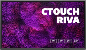 CTOUCH Riva - 86 Zoll - 400 cd/m² - Ultra-HD - 4K - 3840x2160 - Android 8.0 - 20-32 Punkt - Touch Display