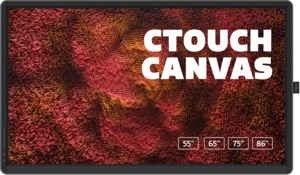 CTOUCH Canvas 55 - Midnight Grey - 55 Zoll - 350 cd/m² - Ultra-HD - 4K - 3840x2160 - NO-OS-Betriebssystem - 20 Punkt - Touch Display