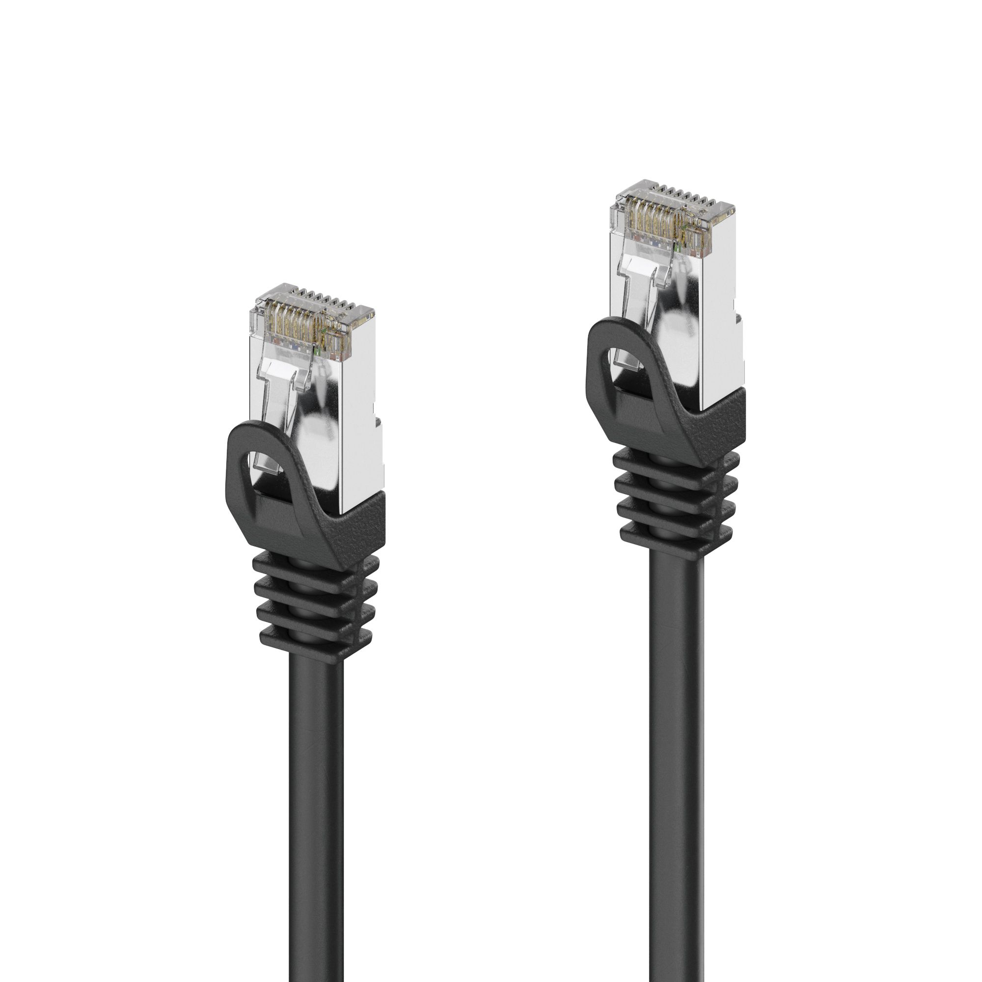 PureLink IQ-PC1000-075 - Patchkabel Cat6a RJ45 - S/FTP - halogenfrei - Schwarz - 7,5m