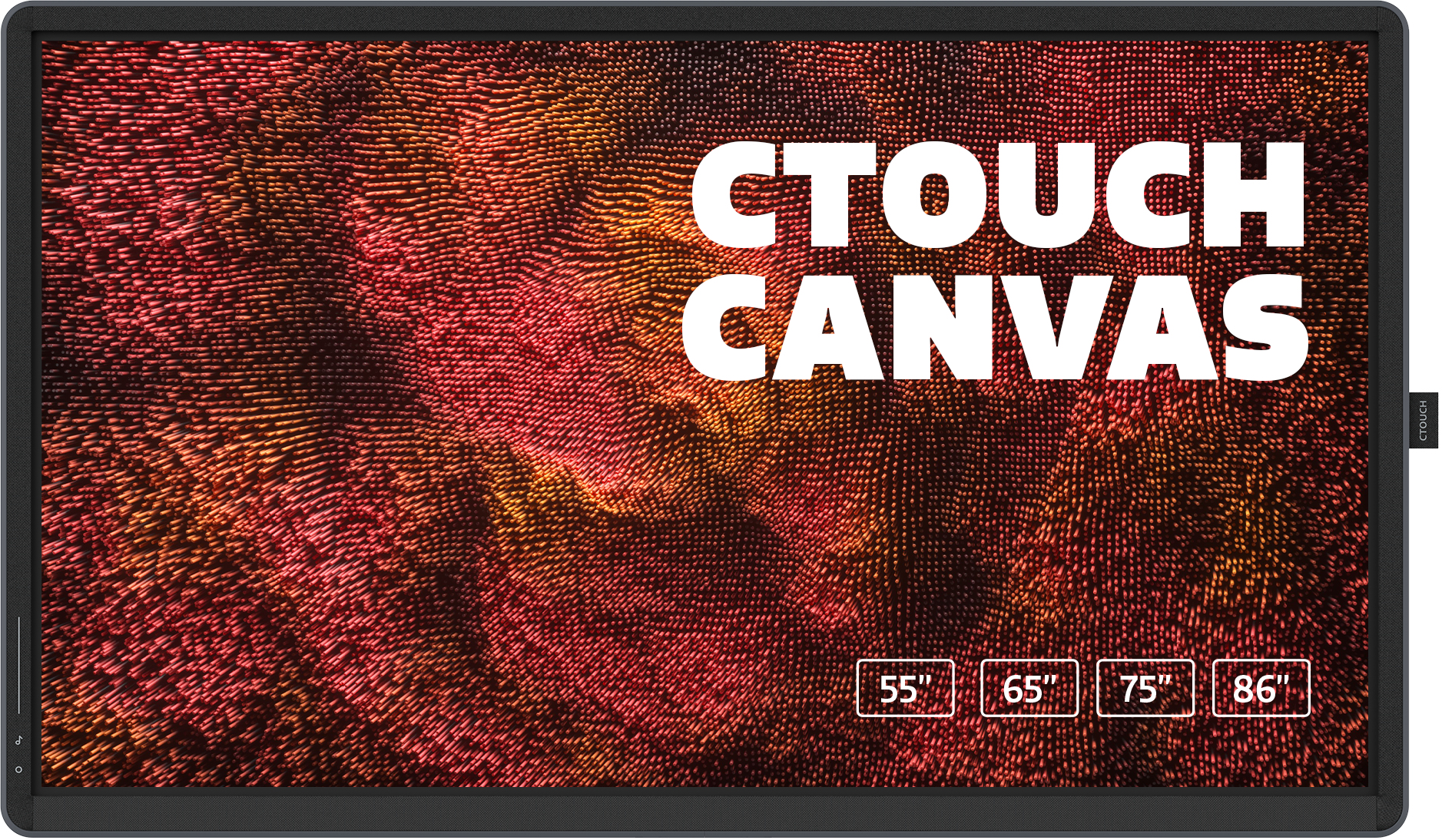 CTOUCH Canvas - 86 Zoll - 350 cd/m² - Ultra-HD - 4K - 3840x2160 - NO-OS-Betriebssystem - 20 Punkt - Touch Display - Midnight Grey