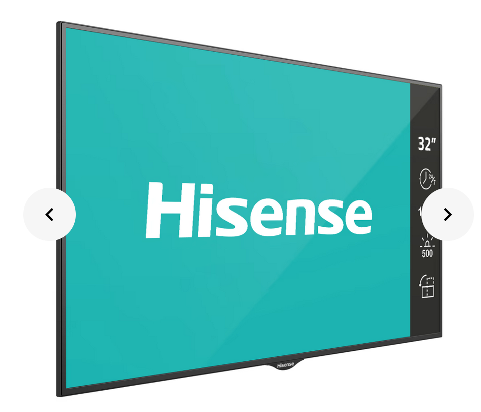Hisense 32BM66AE - 32 Zoll - 500 cd/m²  - Full-HD - 1920x1080 Pixel - 24/7 - Signage Display