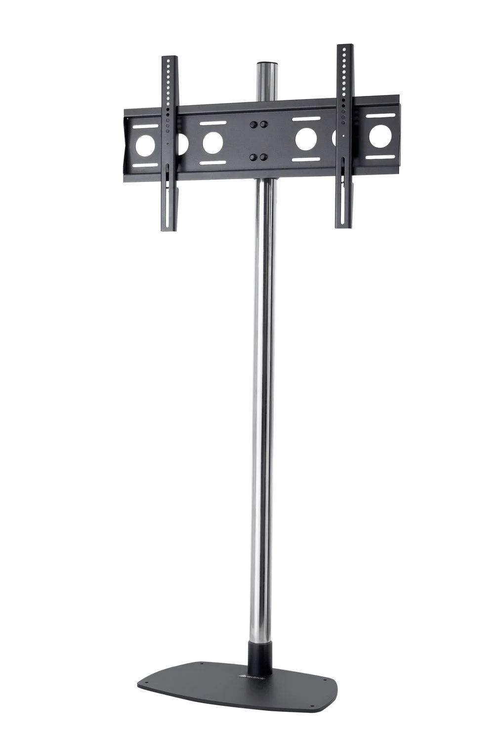 edbak EB-STD01C-B - height-adjustable stand for displays 40 - 75 inch - VESA 600x400 mm - up to 80 kg - landscape - silver / black