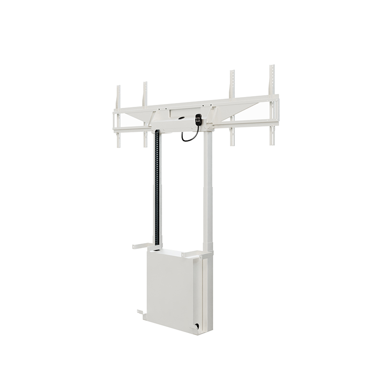 Hagor HP Twin Lift FW-DW - electric height adjustable lift system for floor-wall mounting - for two displays 'side-by-side' - 2x 46-65 inch - VESA 600x400mm - up to 60kg per display - White