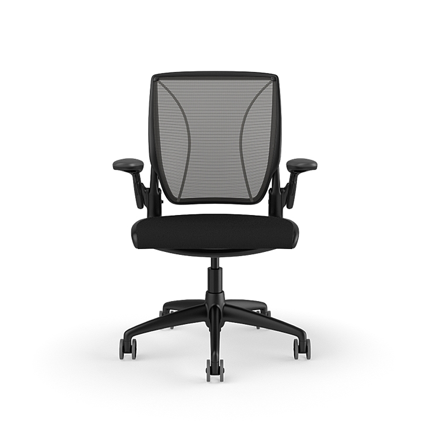 Humanscale Diffrient World W11BN10O001-SHNSC - Armrests - Swivel - Carpet castors - Office chair - Black/Inhale