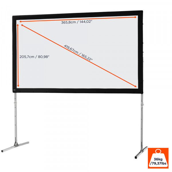 celexon folding frame screen Mobil Expert - 16:9 - BM 366 x 206 - front projection