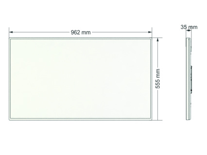 SWEDX SDS43K8-01 - 43 inch - 350 cd/m² - 4K - Ultra-HD - 3840x2160 pixels - Display