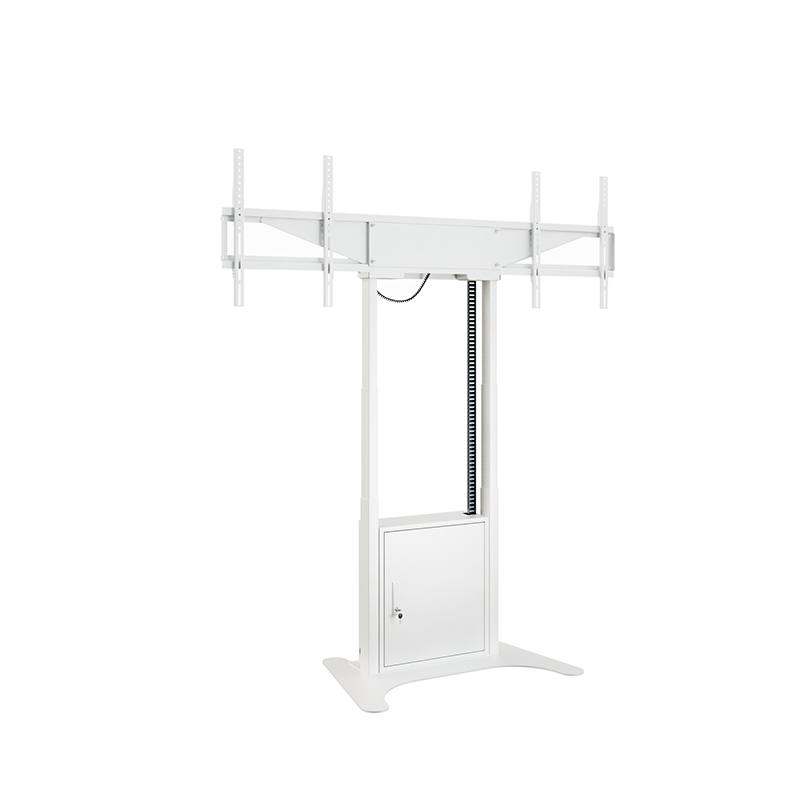 Hagor HP Twin Lift FS-DW - free-standing, electrically height-adjustable lift system for two displays 'side-by-side' - 2x 46-65 inch - VESA 600x400mm - up to 60kg per display - White