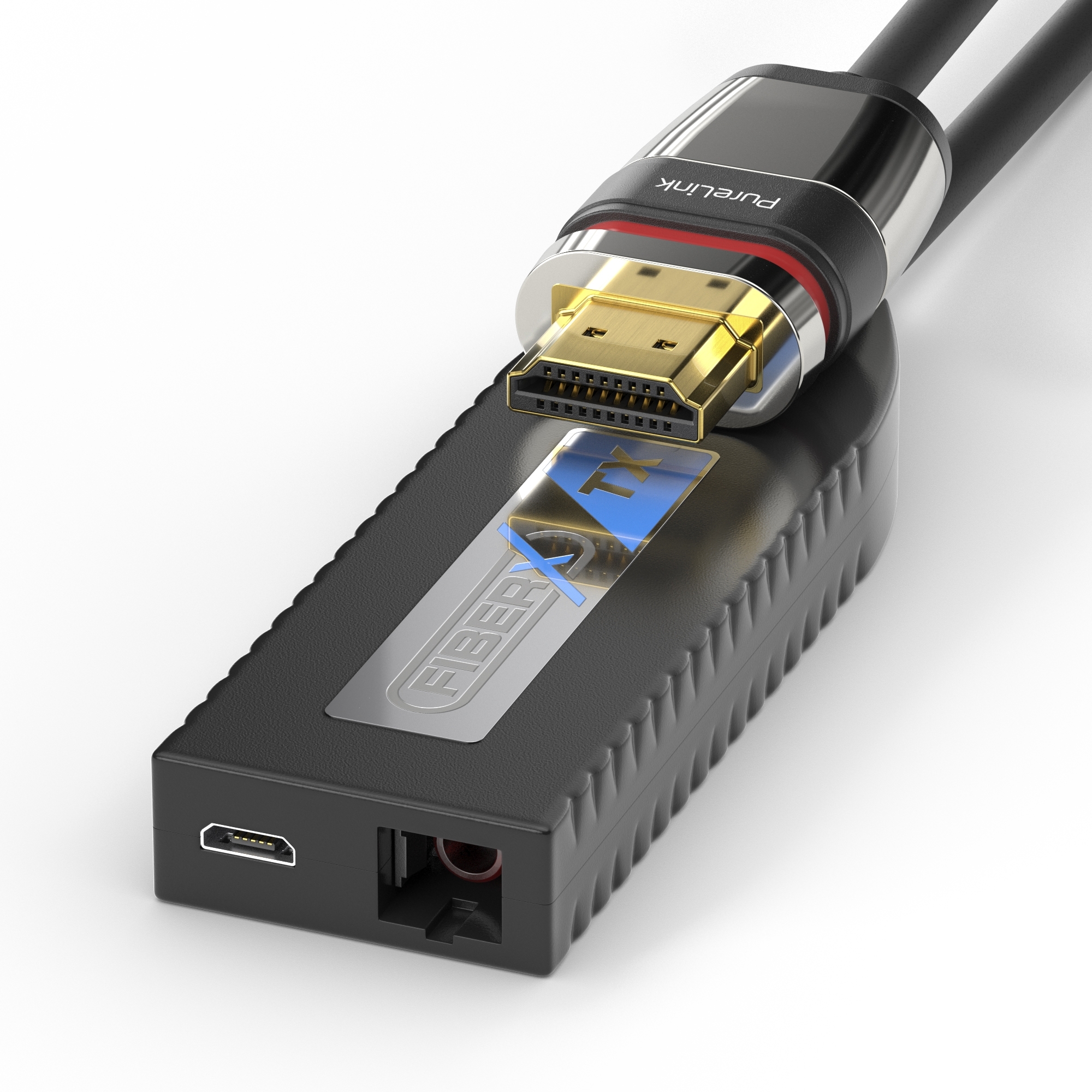 FiberX FX-P355 - HDMI 4K Glasfaser Portsaver Extender mit ULS