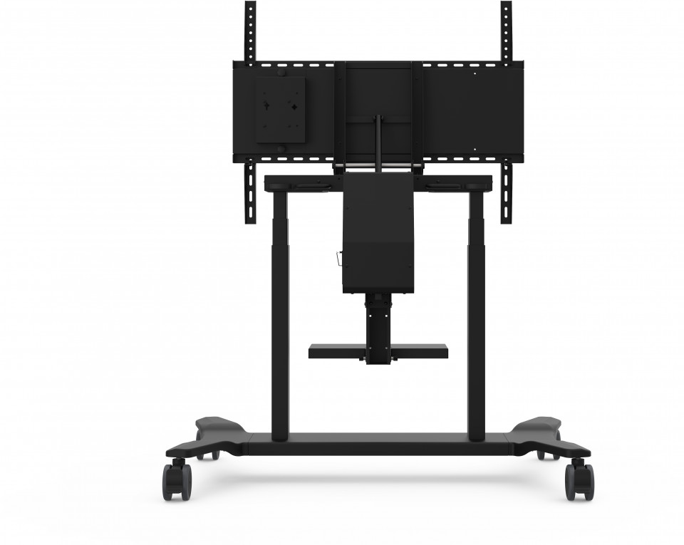 ViewSonic VB-STND-007 - electric height adjustable trolley - 65-86 inch - up to 75kg - VESA max. 800x600mm - black