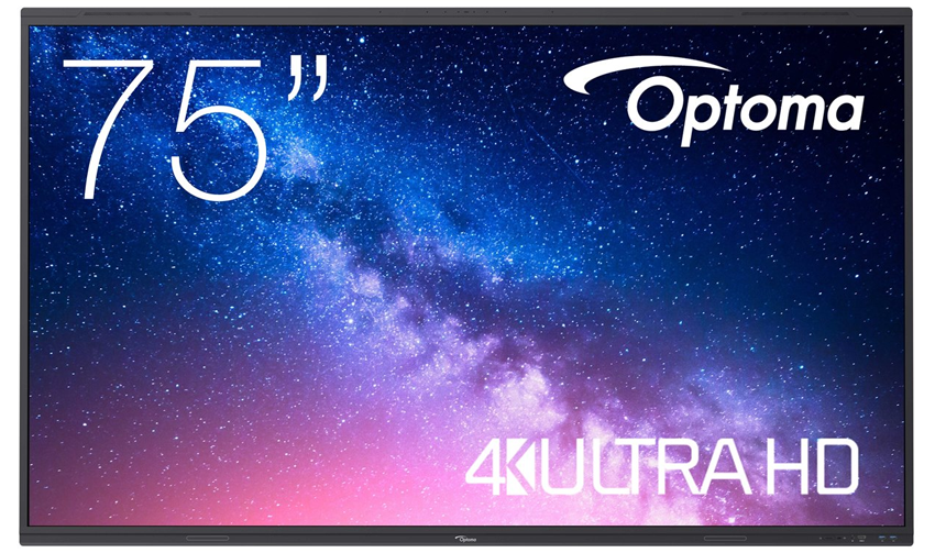 Optoma 5753RK - 75 inch - 400 cd/m² - 4K - Ultra-HD - 3840X2160 pixels - Android - 20 point - Touch Display