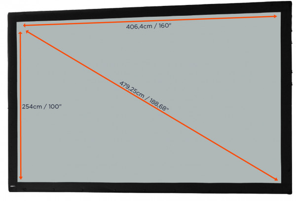 celexon screen fabric for Mobil Expert - 16:10 - BM 406 x 254 - rear projection