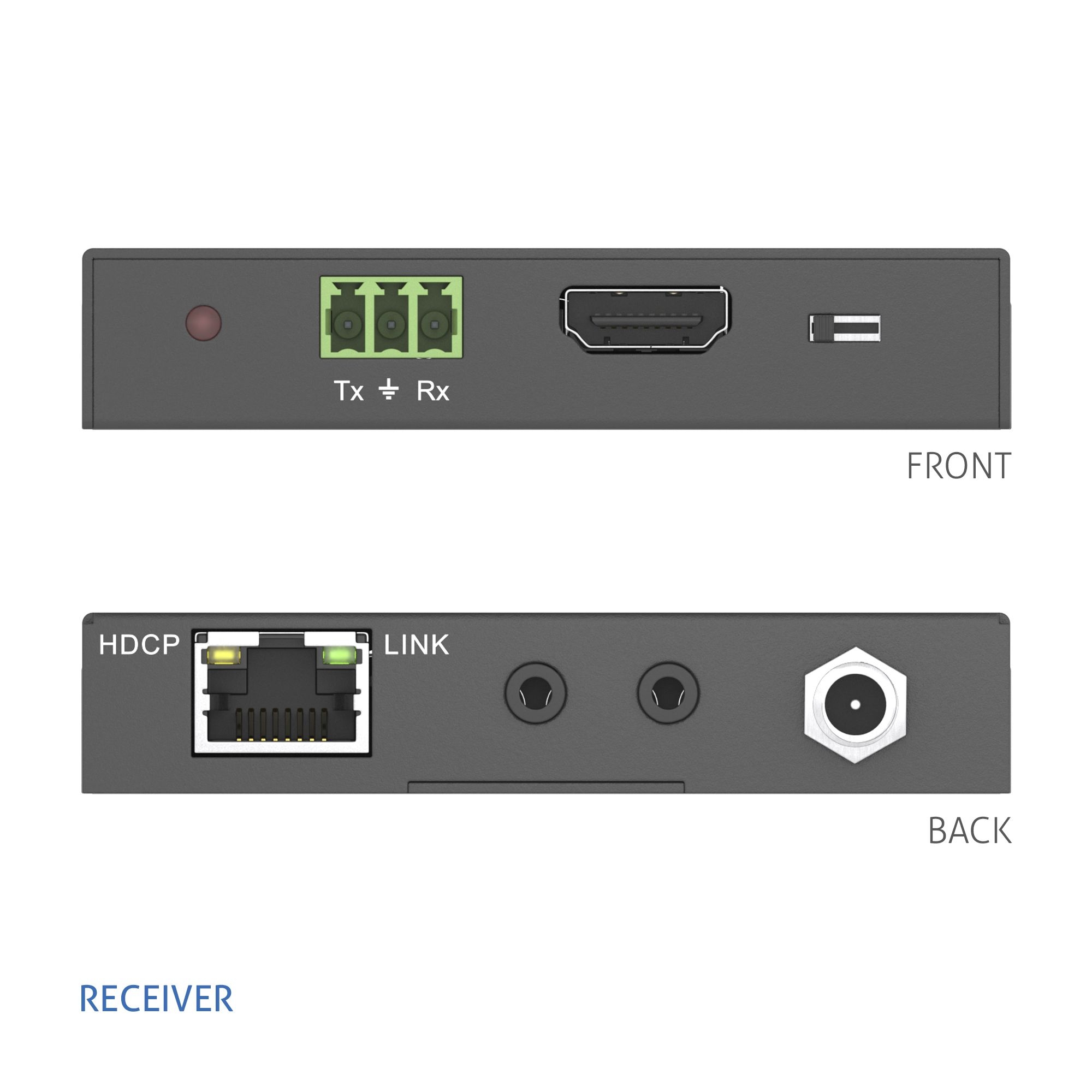 PureTools PT-HDBT-100 - HDBaseT Extender Set - 4K (60Hz 4:2:0) - 40m 4K / 70m 1080p